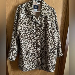 Dennis Basso 100%Silk rain coat